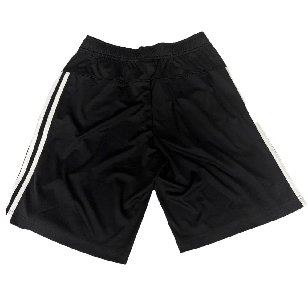 adidas Men's Active Stripe Short - Workout Running Shorts Black Stripe Size S NW
